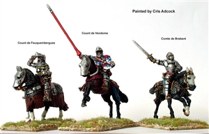 Perry Metals - French Mounted Command at Agincourt