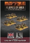 Flames of War - British Airborne 6 pdr Anti tank Platoon BBX51 Plastic