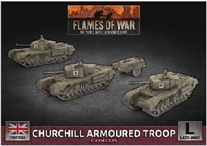 Flames of War - British Churchill Armoured Squadron BBX56 Plastic