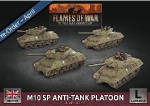Flames of War - British M10 SP Anti Tank Troop BBX62 Plastic