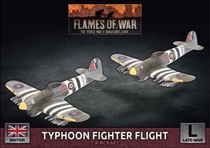 Flames of War - British Typhoon Fighter Flight BBX66 Plastic