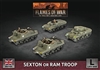 Flames of War - BBX76 Sexton or Ram Troop (4x Plastic)