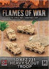 Flames of War - Afrika Korps SdKfz 231 Heavy Scout Troop