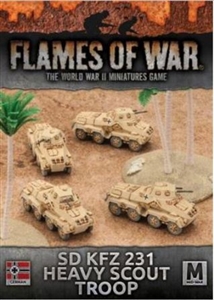 Flames of War - Afrika Korps SdKfz 231 Heavy Scout Troop