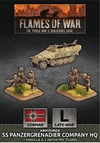 Flames of War - GBX138 Armoured SS Panzergrenadier Company HQ Plastic