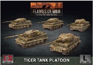 Flames of War - GBX140 Tiger Tank Platoon (Late War) Plastic