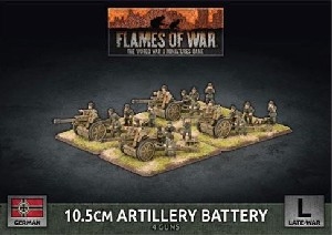 Flames of War - GBX145 10.5cm Artillery Battery plastic