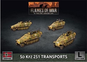 Flames of War - GBX152 Sd Kfz 251 Transports (Plastic)