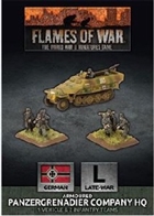 Flames of War - GBX168 Panzergrenadier HQ Company plastic