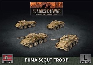 Flames of War - GBX172 Puma Scout Troop plastic