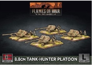 Flames of War - GBX175 8.8cm tank Hunter Platoon plastic