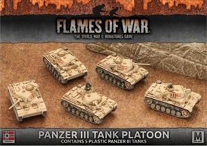 Flames of War - Afrika Korps Panzer III Tank Platoon