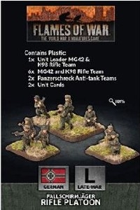 Flames of War - GE768 Fallschirmjager Rifle Platoon plastic