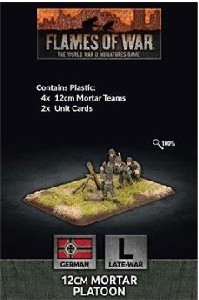 Flames of War - GE771 Fallschirmjager 12cm Mortar Platoon plastic