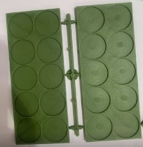 Renedra Bases - Movement Trays 2x5 25mm Round Inset  (4)