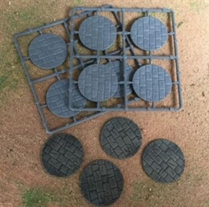 Renedra Bases - 50mm Diameter Paved Bases  (8)