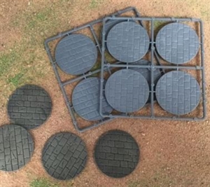 Renedra Bases - 60mm Diameter Paved Bases  (8)