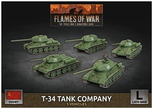 Flames of War - SBX66 T-34 Tank Company (Plastic)