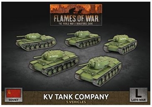 Flames of War - SBX73 KV Tank Company (Plastic)