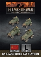 Flames of War -SBX76 BA-64 Armoured Car Platoon (Plastic)