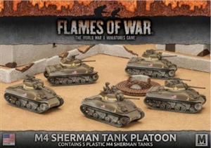 Flames of War - UBX55 M4 Sherman Tank Platoon