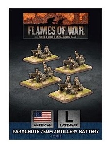 Flames of War - UBX66 Parachute 75mm Artillery Battery Plastic