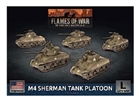 Flames of War - UBX69 M4 Sherman Tank Platoon Plastic