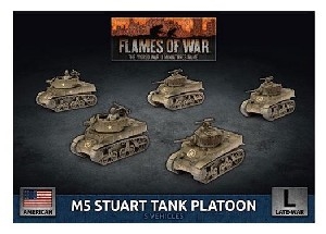 Flames of War - UBX70 M5 Stuart Light Tank Platoon Plastic