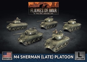 Flames of War - UBX88 M4 Sherman (Late) Tank Platoon