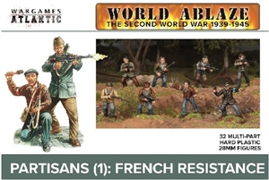 Wargames Atlantic - Partisans (1) French Resistance Box Set Plastic