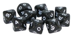 Warlord Games  - 10 Black D10 Dice