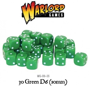 Warlord Games  - 30 Green Dice (10mm)