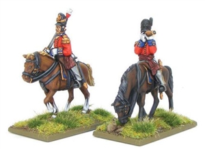 Warlord Games - Mounted Napoleonic British Infantry Officers (Waterloo campaign)