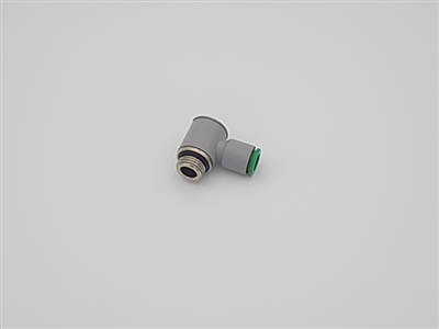 AIR FITTING, BANJO 1/4 BSPT TO 8MM OD TUBE 90D