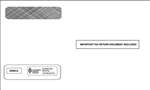 Double Window Envelope for 4-Up Horizontal W-2's Self-Seal (4356S)