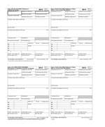 W-2 Employee 4-Up Box Copy B, C, 2 and 2 or Extra Copy