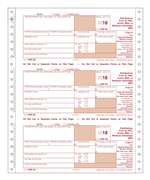 1099-SA Distrib From a HSA, Archer MSA or Medicare Advantage MSA 4-Part 1-Wide Carbonless