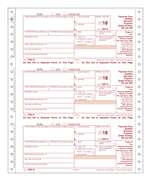 1099-Q Qualified Tuition Payments 4-Part 1-Wide Carbonless