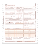 CMS-1500 2-Part Continuous (White/White Paper Stock)
