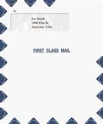 1040 Single Window First Class Mailing Envelope with Peel & Close Flap