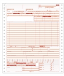 UB-04 Hospital Claim Form 1-Part Continuous