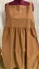 Ladies Bib Apron Brown Chambray cotton size 1X 22 24