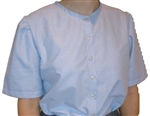 Ladies Classic Blouse Sky Blue Oxford cotton size 10