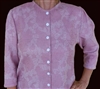 Ladies Blouse Classic Button Jacquard Woodrose cotton size 12