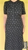 Ladies Classic Dress Wayside Black floral cotton size 8