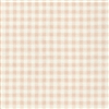 Cotton Double Gauze Tan Check Fabric by the yard