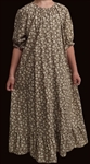 Girl Loungewear Summer Gown Brown Floral Cotton size L 10 12