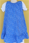 Baby Girl Jumper Peasant Pacific Blue Floral cotton size 3