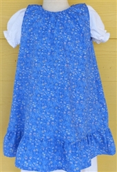 Baby Girl Jumper Peasant Pacific Blue Floral cotton size 3