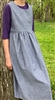 Girl Jumper Jackson Chambray with Gathered Skirt size 8 X-long